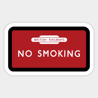 British Railways No Smoking sign Sticker